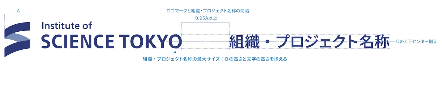 ロゴマーク基本形組織プロジェクト名称併記基準